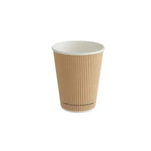 Jvrw12kft90 Hot Cup 12-Oz Rwpaper Kraft Ripple Wall 90mm - pack of 500 Jvrw12kft90 Hot Cup 12-Oz Rwpaper Kraft Ripple Wall 90mm - pack of 500
