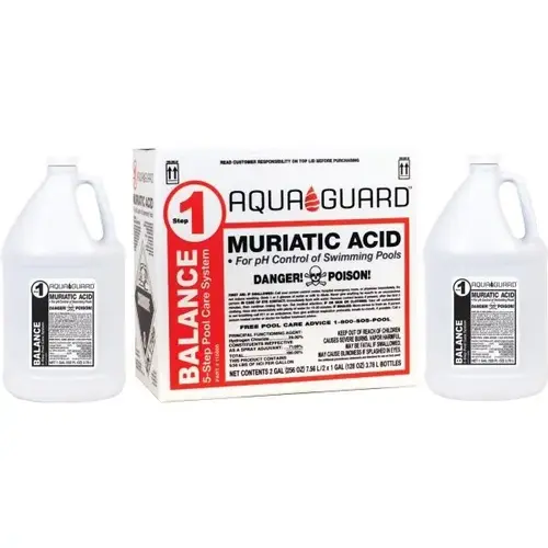 1 Gal. Pool Care Muriatic Acid - pack of 2 1 Gal. Pool Care Muriatic Acid - pack of 2