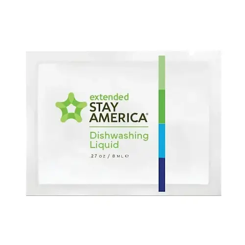 Extended Stay America Liquid Dish Soap - pack of 500 Extended Stay America Liquid Dish Soap - pack of 500