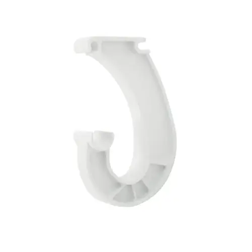 Rod Support For Wire Shelving, J Hooks, White - pack of 10 Rod Support For Wire Shelving, J Hooks, White - pack of 10