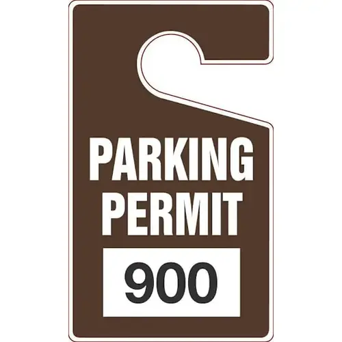 5x3 Vertical Parking Permit Brown 900- - pack of 100 5x3 Vertical Parking Permit Brown 900- - pack of 100