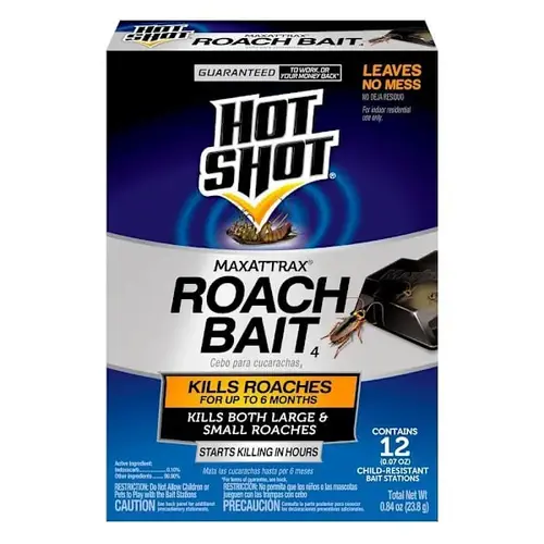MaxAttrax Liquid Roach Bait Stations 12-Count - pack of 6 MaxAttrax Liquid Roach Bait Stations 12-Count - pack of 6