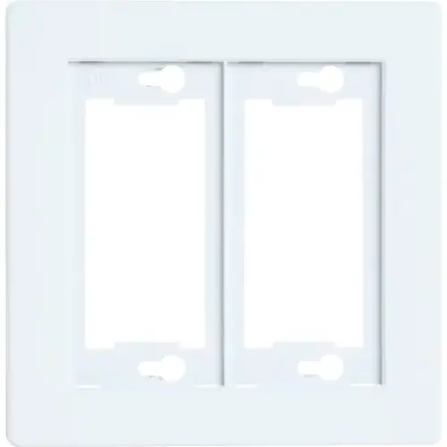 Allure 2-Gang Plastic Wall Plate - pack of 3 Allure 2-Gang Plastic Wall Plate - pack of 3