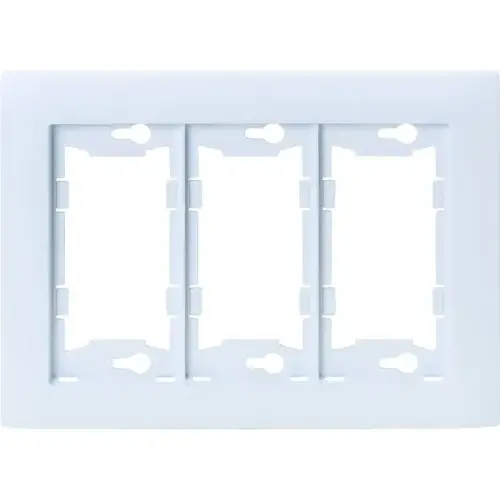 Allure 3-Gang Plastic Wall Plate - pack of 3 Allure 3-Gang Plastic Wall Plate - pack of 3
