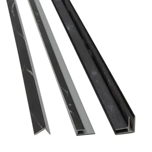 94" Vinyl Backsplash Accessory Trim Kit, Black Ice - pack of 6 94" Vinyl Backsplash Accessory Trim Kit, Black Ice - pack of 6