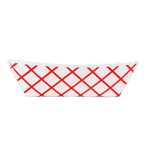 J300 Food Tray 3-Lb Red Checkpaper Clay Coated # - pack of 500 J300 Food Tray 3-Lb Red Checkpaper Clay Coated # - pack of 500