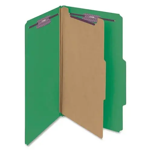 Green Legal-Size Classification Folder With Fastener - pack of 10 Green Legal-Size Classification Folder With Fastener - pack of 10