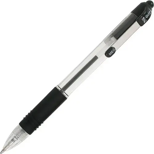 Z-Grip Retractable Ballpoint Pen, 1.0 Mm, Black - pack of 12 Z-Grip Retractable Ballpoint Pen, 1.0 Mm, Black - pack of 12