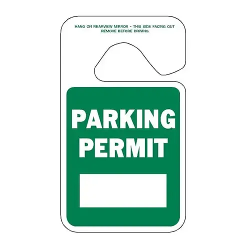 Brands 4.75 x 2.75" HangTag Green Permit Blank - pack of 100 Brands 4.75 x 2.75" HangTag Green Permit Blank - pack of 100