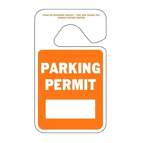 Brands 4.75 x 2.75" HangTag Orange Permit Blank - pack of 100 Brands 4.75 x 2.75" HangTag Orange Permit Blank - pack of 100