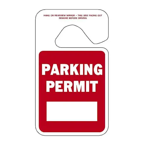Brands 4.75 x 2.75" HangTag Red Permit Blank - pack of 100 Brands 4.75 x 2.75" HangTag Red Permit Blank - pack of 100