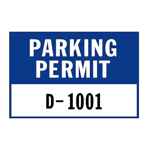 Brands 3 x2" Blue Permit Window Decal Numbered - pack of 100 Brands 3 x2" Blue Permit Window Decal Numbered - pack of 100