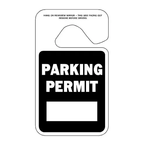 Brands 4.75 x 2.75" HangTag Black Permit Blank - pack of 100 Brands 4.75 x 2.75" HangTag Black Permit Blank - pack of 100