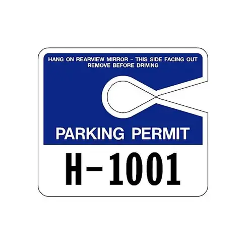 Brands 4 x 3.5" HangTag Blue Permit Numbered - pack of 100 Brands 4 x 3.5" HangTag Blue Permit Numbered - pack of 100