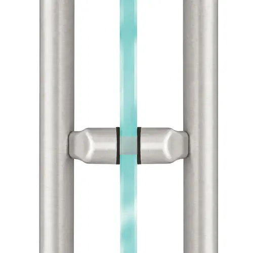 Brushed Stainless Performance Offset Mount Mid-Post for Ladder Pulls Brushed Stainless Performance Offset Mount Mid-Post for Ladder Pulls