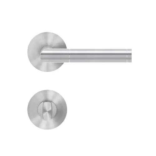 Lever set on rose Rio Steel Lever set on rose Rio Steel