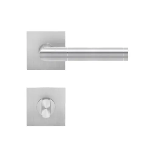 Lever set on rose Rio Steel Lever set on rose Rio Steel