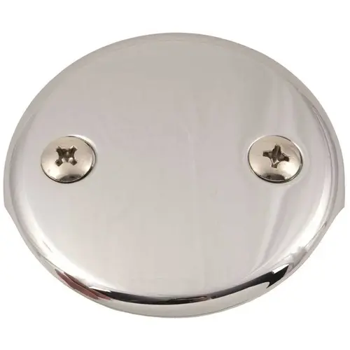 Bath Drain Face Plate 2 Hole Chrome Bath Drain Face Plate 2 Hole Chrome