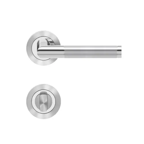 Lever set on rose Rio Steel Lever set on rose Rio Steel