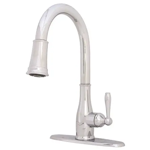 Muir Single-Handle Pull-Down Sprayer Kitchen Faucet in Chrome Muir Single-Handle Pull-Down Sprayer Kitchen Faucet in Chrome