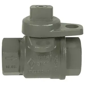 JOMAR INTERNATIONAL 240-004P 3/4 in. FIP Jomar Lockwing Utility Gas Meter Valve Gray