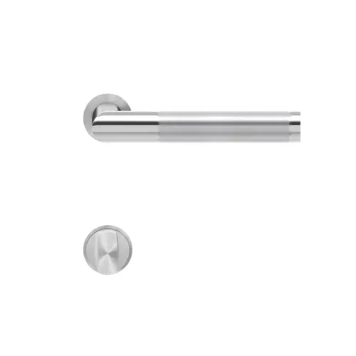 Lever set on rose Rio Steel Lever set on rose Rio Steel