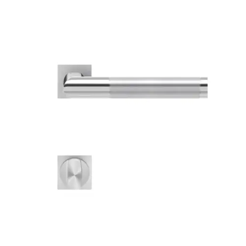 Lever set on rose Rio Steel Lever set on rose Rio Steel
