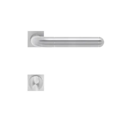 Lever set on rose Lignano Steel Lever set on rose Lignano Steel