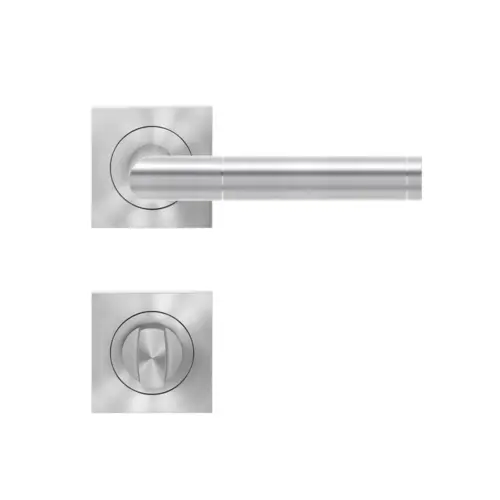 Lever set on rose Rio Steel Lever set on rose Rio Steel