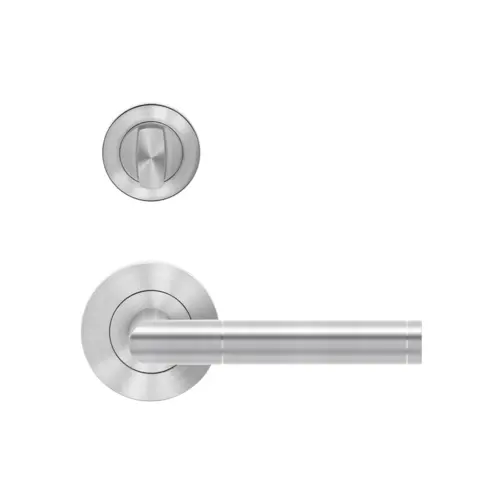 Lever set on rose Rio Steel Lever set on rose Rio Steel