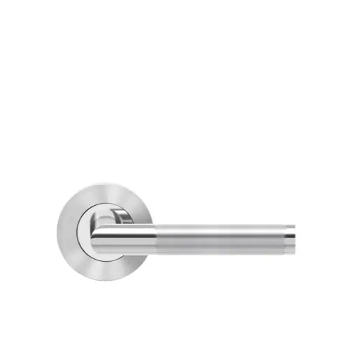 Lever set on rose Rio Steel Lever set on rose Rio Steel