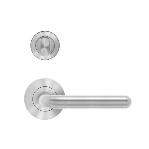 Lever set on rose Lignano Steel Lever set on rose Lignano Steel