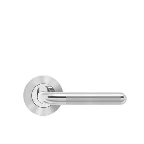 Lever set on rose Lignano Steel Lever set on rose Lignano Steel
