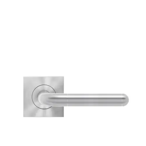 Lever set on rose Lignano Steel Lever set on rose Lignano Steel
