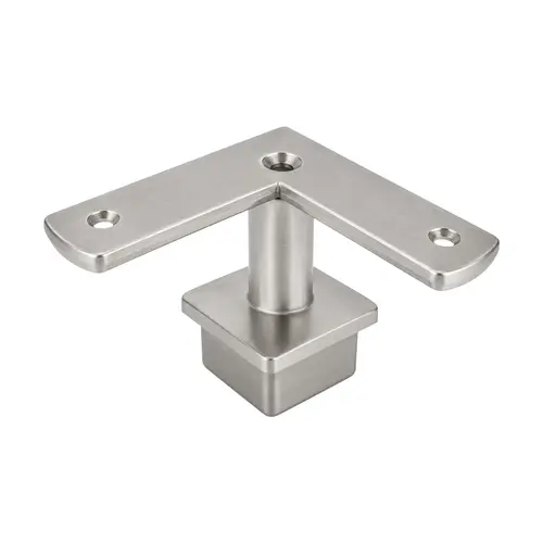 Brushed Stainless 2" Square Post P-Series 90 Degree Fixed Standoff Saddle Brushed Stainless 2" Square Post P-Series 90 Degree Fixed Standoff Saddle