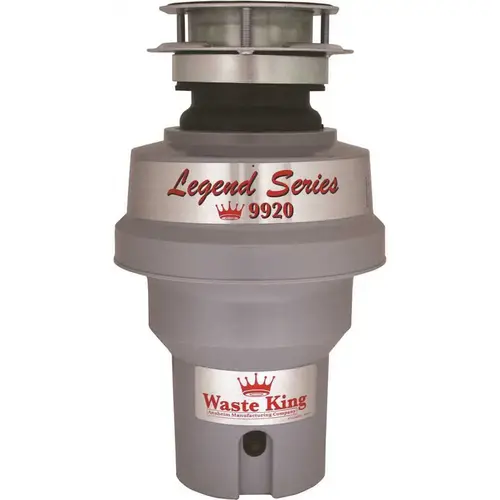 Legend Series 1/2 HP Professional 3-Bolt Mount Continuous Feed Compact Garbage Disposal Legend Series 1/2 HP Professional 3-Bolt Mount Continuous Feed Compact Garbage Disposal