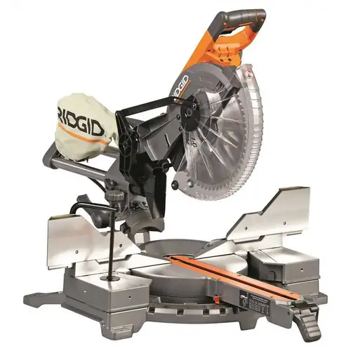 15 Amp Corded 12 in. Dual Bevel Sliding Miter Saw with 70a degree Miter Capacity Orange