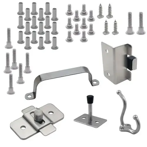 DOOR HARDWARE (OUTSWING) 3/4" DOOR & POST-FOR PIANO HINGE - S/S DOOR HARDWARE (OUTSWING) 3/4" DOOR & POST-FOR PIANO HINGE - S/S