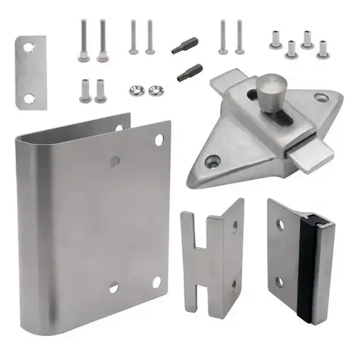 FIX-IT KIT LATCH IN 1" (ROUND EDGE) STAINLESS FIX-IT KIT LATCH IN 1" (ROUND EDGE) STAINLESS