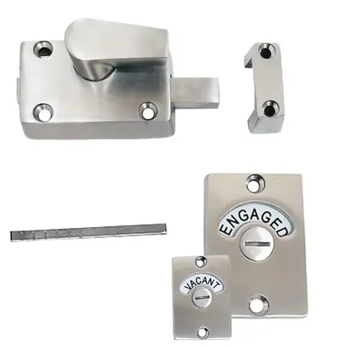 LATCH SLIDE S/M-INDICATOR-W/KEEPER-CAST STAINLESS LATCH SLIDE S/M-INDICATOR-W/KEEPER-CAST STAINLESS
