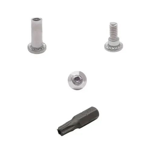 SCREW PACK SS-BARREL NUT 1/2", SHOULDER SCREW 1/2" 100 SET W/5 BITS SCREW PACK SS-BARREL NUT 1/2", SHOULDER SCREW 1/2" 100 SET W/5 BITS