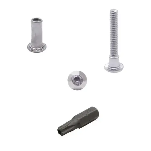 SCREW PACK -BARREL NUT 5/8", SHOULDER SCREW 1-3/16" 200 SET W/5 BITS SCREW PACK -BARREL NUT 5/8", SHOULDER SCREW 1-3/16" 200 SET W/5 BITS