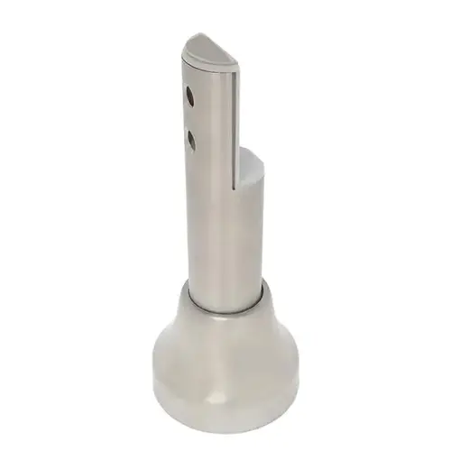 EURO STYLE PILASTER SUPPORT BRACKET 3/4" OR 1/2" (4"-4-1/2") STAINLESS EURO STYLE PILASTER SUPPORT BRACKET 3/4" OR 1/2" (4"-4-1/2") STAINLESS