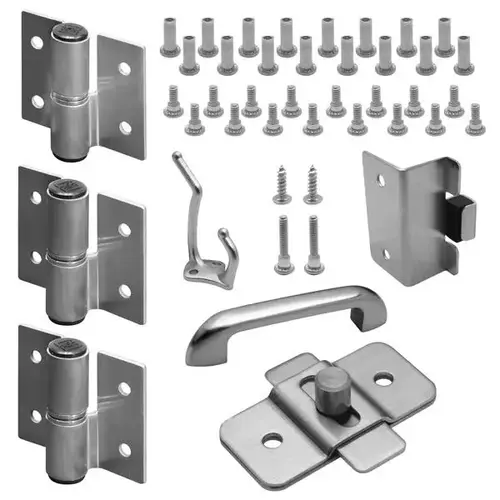DOOR HARDWARE (LH-OUT) 3/4" DOOR & POST (7883) S/S 6LP DOOR HARDWARE (LH-OUT) 3/4" DOOR & POST (7883) S/S 6LP