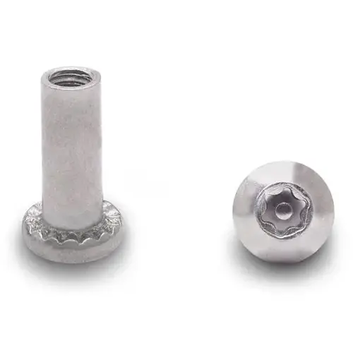 BARREL NUT 6-LOBE 10-24 X 5/8" STAINLESS BARREL NUT 6-LOBE 10-24 X 5/8" STAINLESS