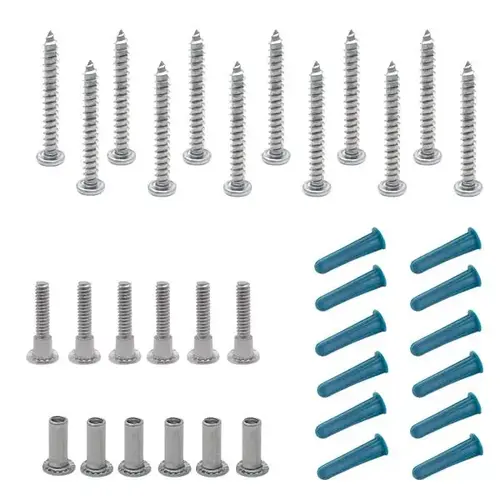 SCREW PACK - 1" CONTINUOUS WALL BRACKET- 71" 6LP STAINLESS SCREW PACK - 1" CONTINUOUS WALL BRACKET- 71" 6LP STAINLESS