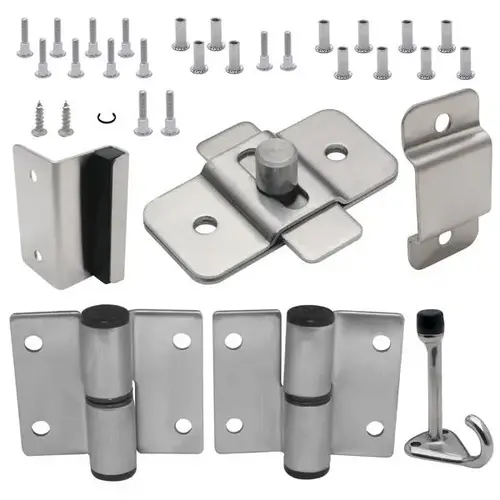 DOOR HARDWARE (LH-IN) 1" DOOR & 1" POST (7103) S/S 6LP DOOR HARDWARE (LH-IN) 1" DOOR & 1" POST (7103) S/S 6LP