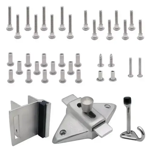 DOOR HARDWARE (IN) FOR PIANO HINGE 1" DOOR 1-1/4" POST-SS 6LP DOOR HARDWARE (IN) FOR PIANO HINGE 1" DOOR 1-1/4" POST-SS 6LP
