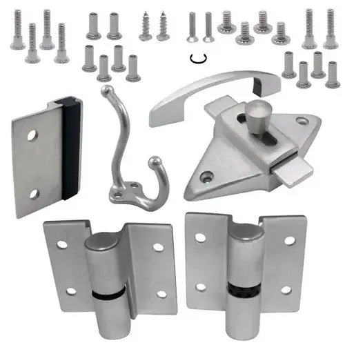 DOOR HARDWARE (LH-OUT) 1/2" DOOR 3/4" POST (7113) SS 6LP DOOR HARDWARE (LH-OUT) 1/2" DOOR 3/4" POST (7113) SS 6LP