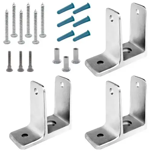PILASTER PACK 1-1/4" ONE EAR (3) BRACKETS STAINLESS 6LP PILASTER PACK 1-1/4" ONE EAR (3) BRACKETS STAINLESS 6LP